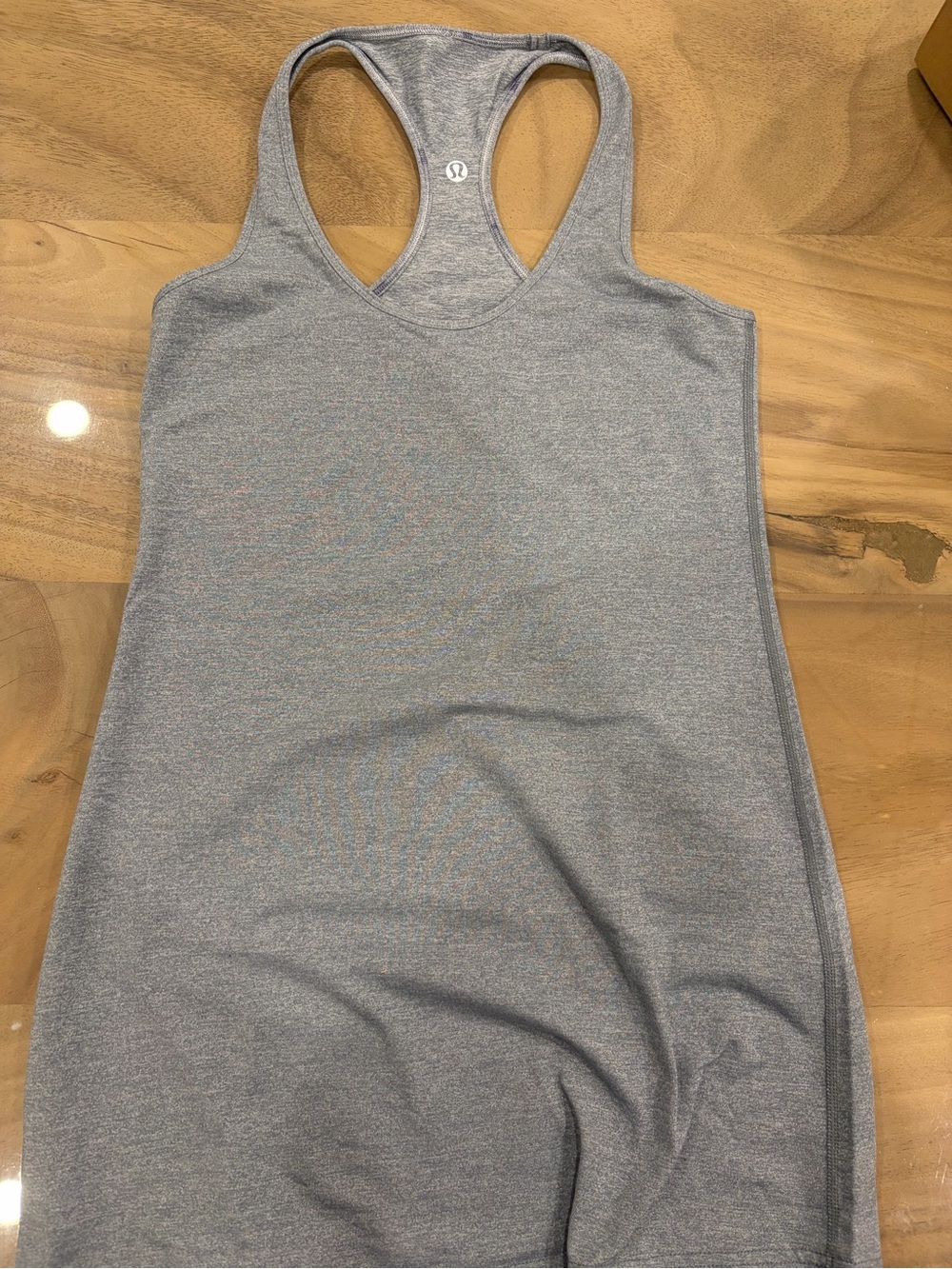 lululemon athletica Heather Gray Racerback Tank Top